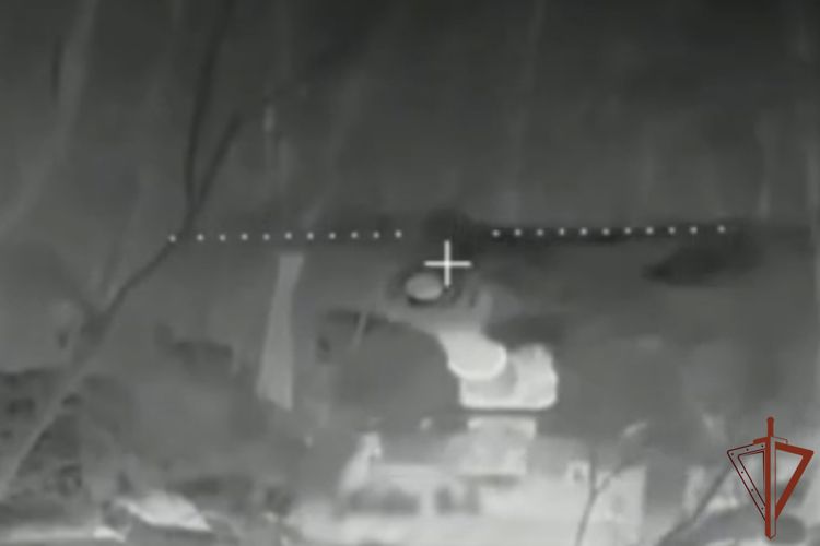 Оператор БПЛА Росгвардии уничтожил гаубицу ВСУ в Сумской области (видео)