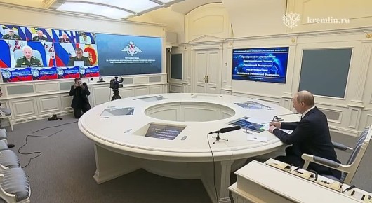 Под руководством президента России Владимира Путина проведена тренировка стратегических ядерных сил