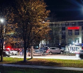Иномарки раскидало на Московском проспекте у брянского Сельмаша