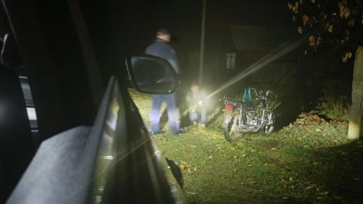 В брянском селе инспекторы ГАИ задержали пьяного мотоциклиста