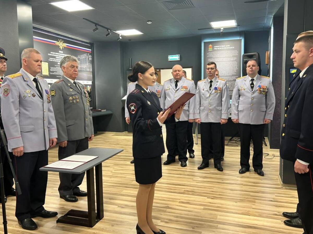 В Брянске новобранцы полиции принесли присягу на верность долгу