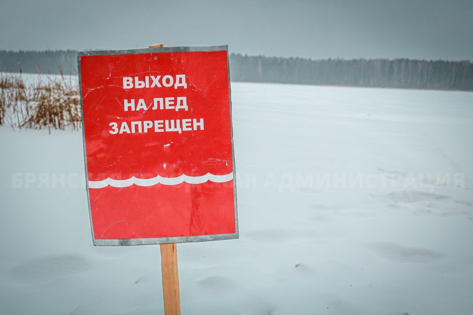 Брянские спасатели предупреждают о коварстве льда на водоёмах