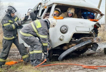 Тактикоспециальное учение по ликвидации последствий ДТП прошло в Брянском районе