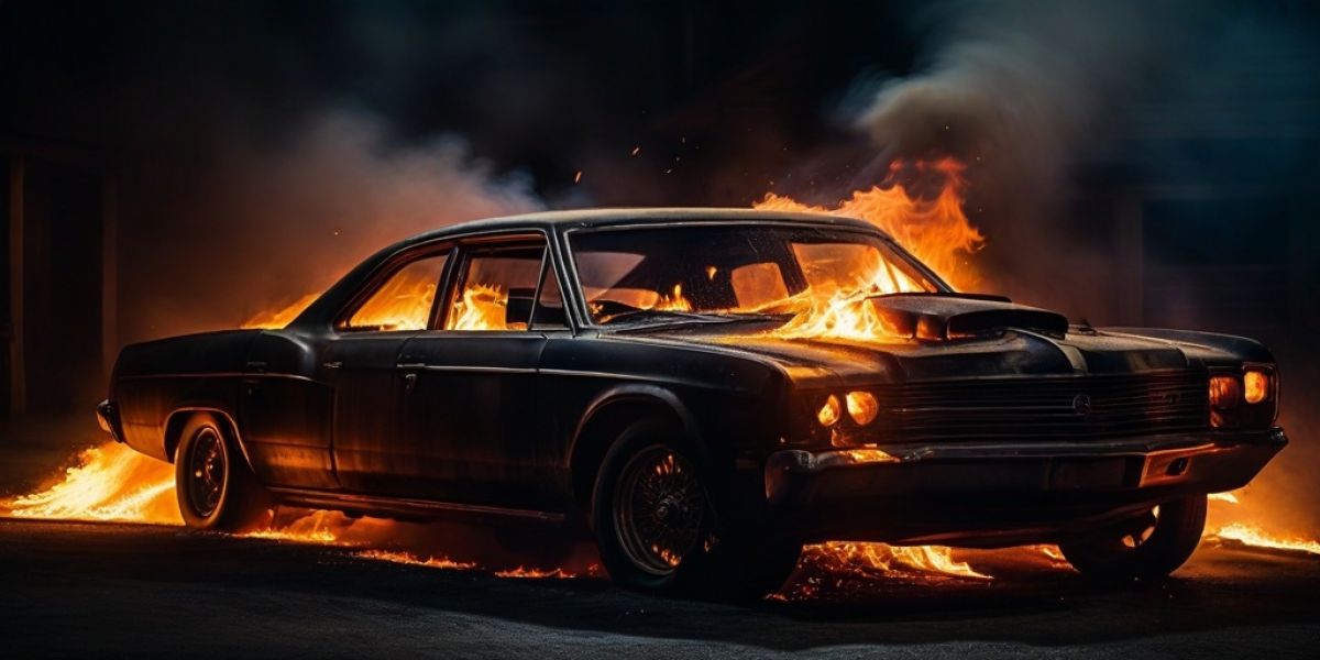 Огонь испепелил автомобиль во Мглине