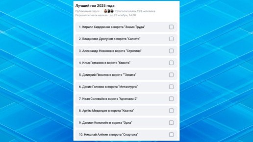 На любой вкус: брянцам предложили выбрать лучший гол брянского «Динамо» в сезоне