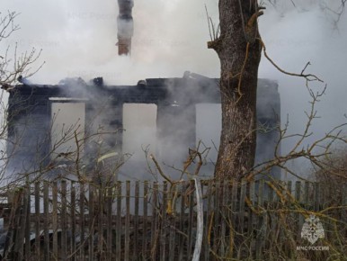 Под Навлей дотла сгорел дом