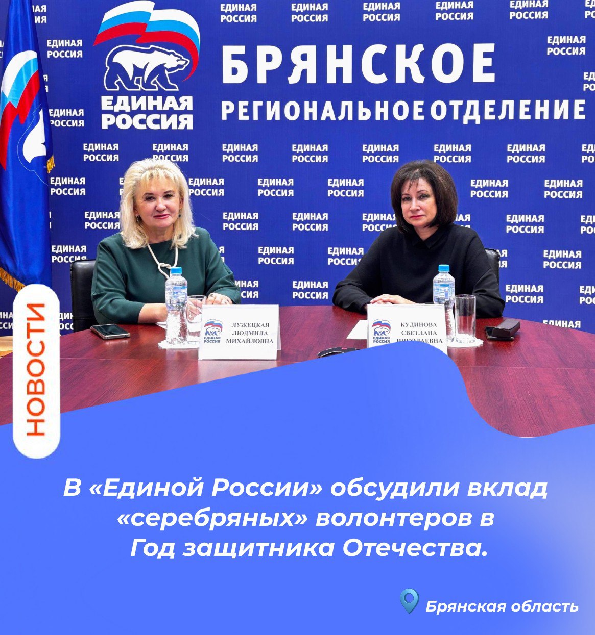 В «Единой России» обсудили вклад «серебряных» волонтеров в Год защитника Отечества