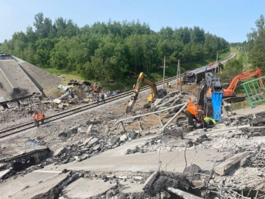 Подорванный ВСУ мост под Брянском откроют досрочно