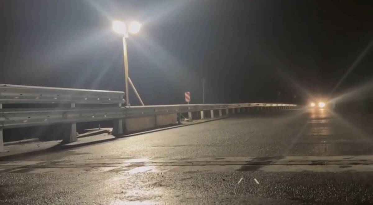Губернатор Богомаз ночью проехал по новому мосту в Выгоничском районе