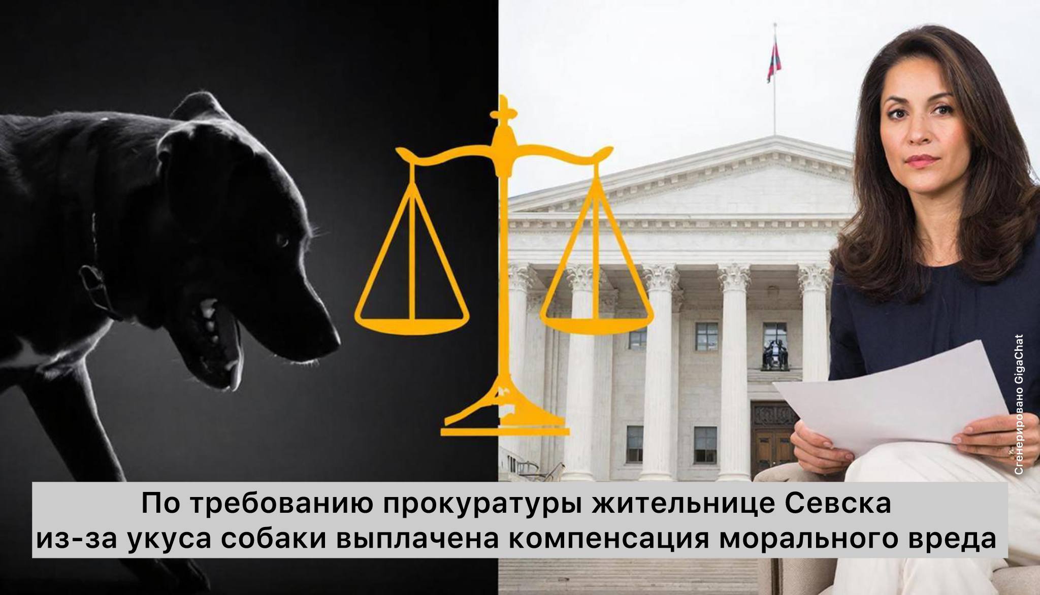 Прокуратура Севского района добилась компенсации для жительницы, пострадавшей от укуса безнадзорной собаки