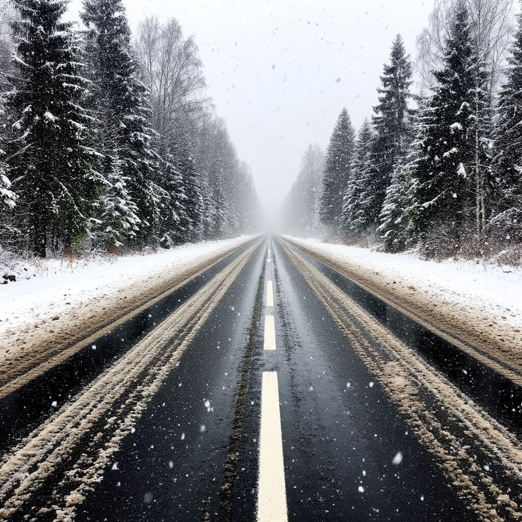 В Брянской области ожидается метель, будьте осторожны на автодорогах!