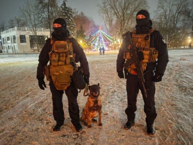 Росгвардейцы охраняли брянский Новый год