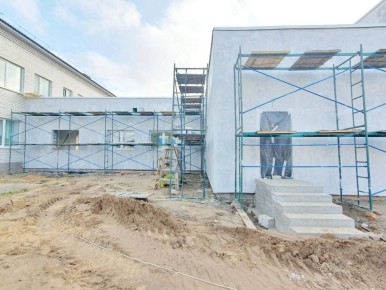 В Сельцо завершается строительство спортивного зала школы N? 5