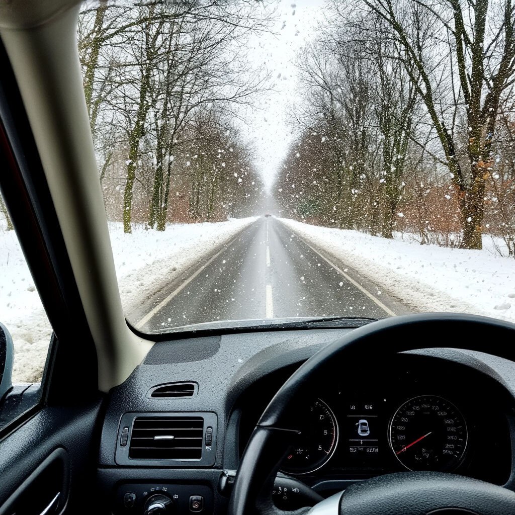 В Брянской области прогнозируют сильный снег, будьте осторожны на автодорогах!