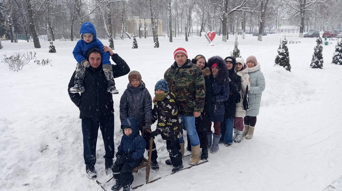 Зимние забавы брасовских ребят