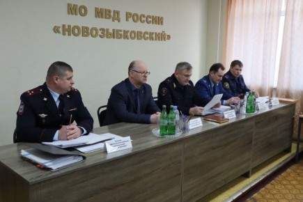 23 января в МО МВД России "Новозыбковский" прошло совещание, на котором подвели итоги работы правоохранительных органов за 2025 год