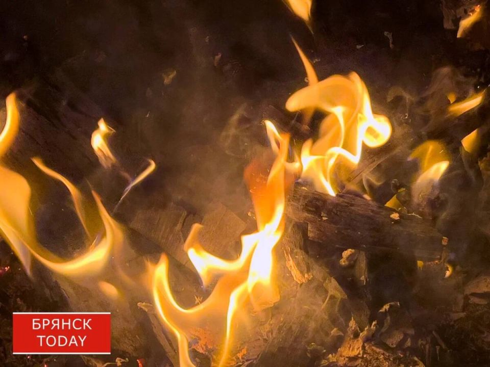 В селе Ущерпье Брянской области загорелся жилой дом