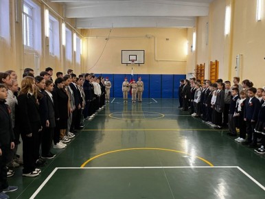 26 января в Красносельской школе прошла торжественная линейка, положившая начало месячнику оборонномассовой и военнопатриотической работы