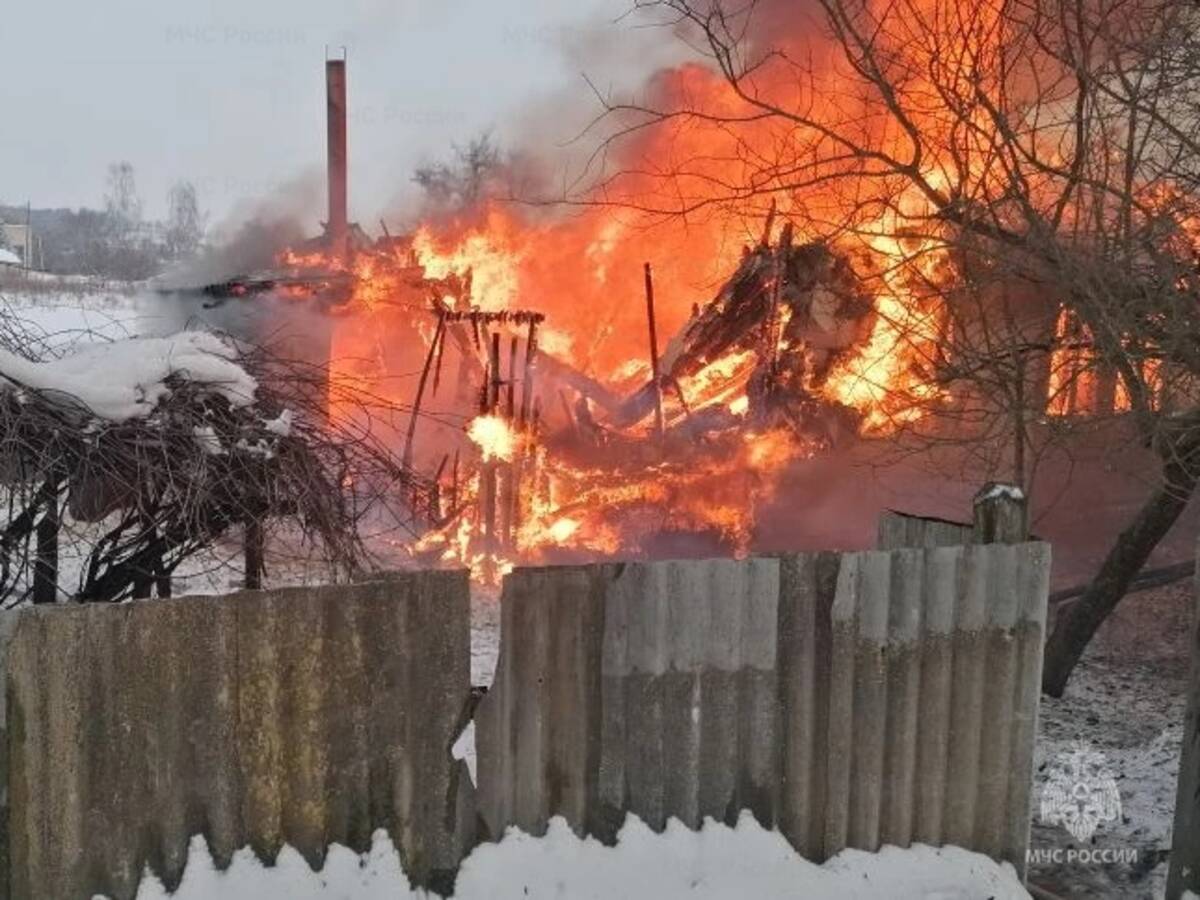 При пожаре в брянском селе погиб 59-летний мужчина