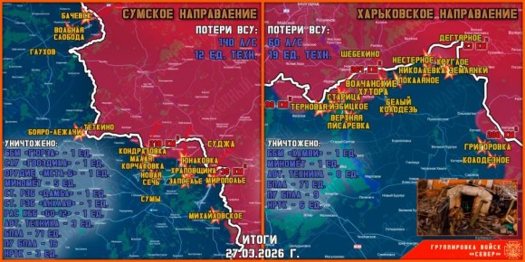 Два майора: #Сводка на утро 28 марта 2026 года