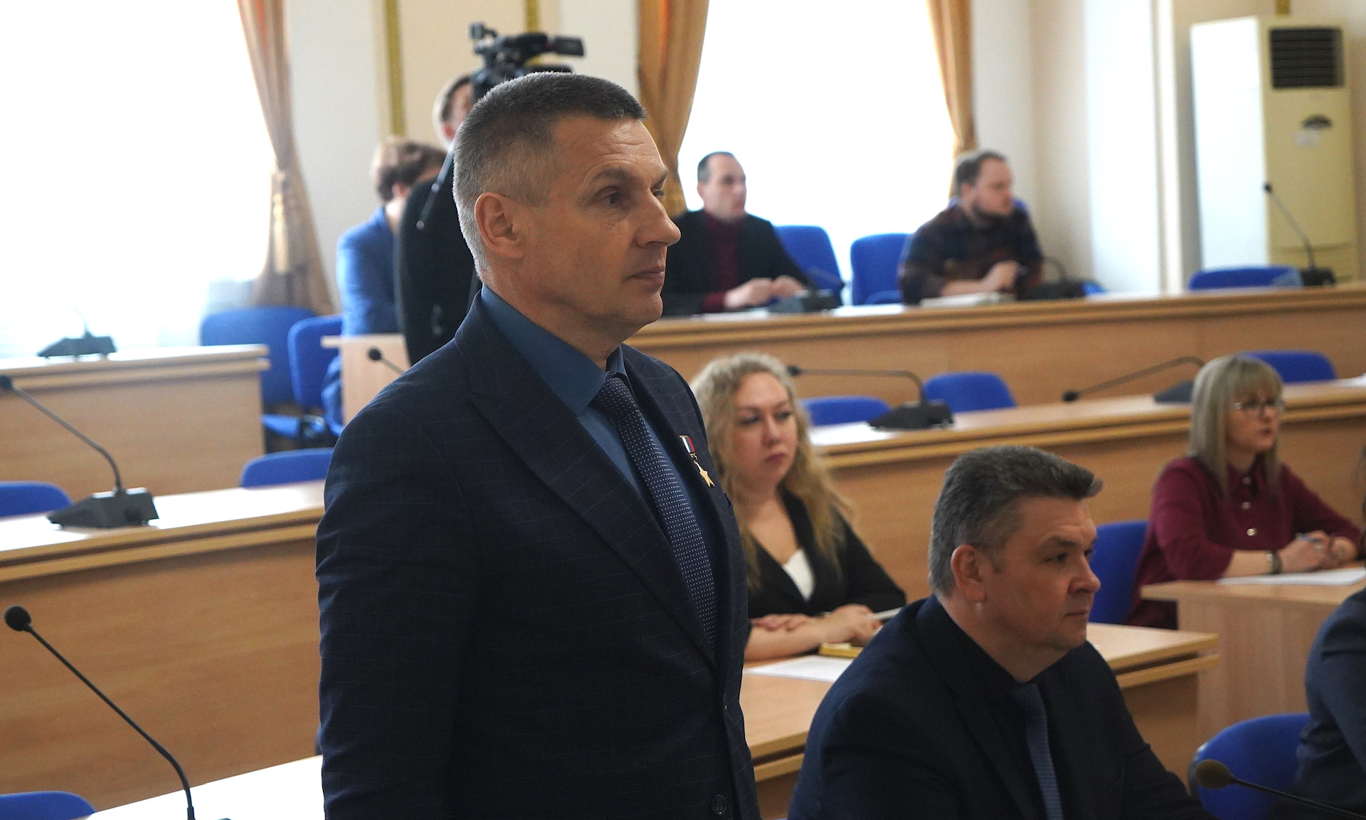 Александр Богомаз представил врио заместителя Губернатора Брянской области — Героя России Андрея Фроленкова