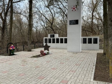 Сотрудники и добровольцы Толмачёвского культурно-досугового центра провели субботник на памятнике - Братская могила в селе Толмачево Снежского сельского поселения