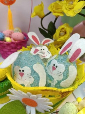 С 1 по 10 апреля в МБДОУ-детский сад №12 «Дюймовочка» прошла выставка поделок, посвящённая светлому празднику Пасхи!