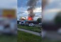 В Брянске на телецентре заметили столб чёрного дыма