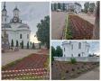 В центре города Почепа продолжаются работы по благоустройству территории