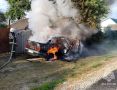 В брянском посёлке Рогнедино внезапно вспыхнул легковой автомобиль