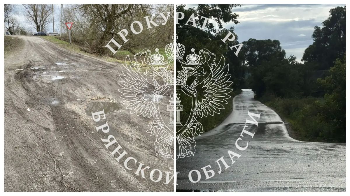 Благодаря вмешательству прокуратуры Трубчевского района автомобильная дорога приведена в надлежащее состояние