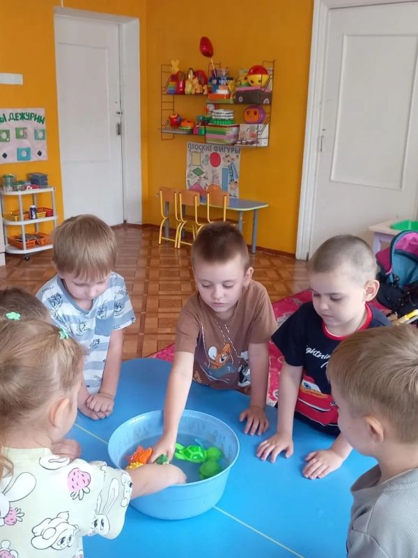 День игр с водой и мыльными пузырями в детском саду №8 «Тополёк»