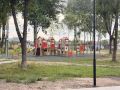 В Клинцах завершают благоустройство сквера на улице Демьяна Бедного