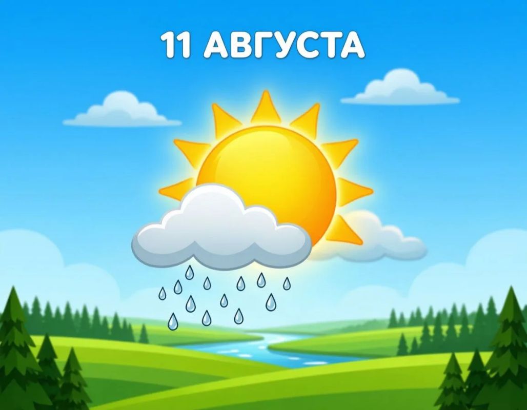 Уважаемые новозыбковцы!. По прогнозам на 11 августа на территории Брянской области переменная облачность