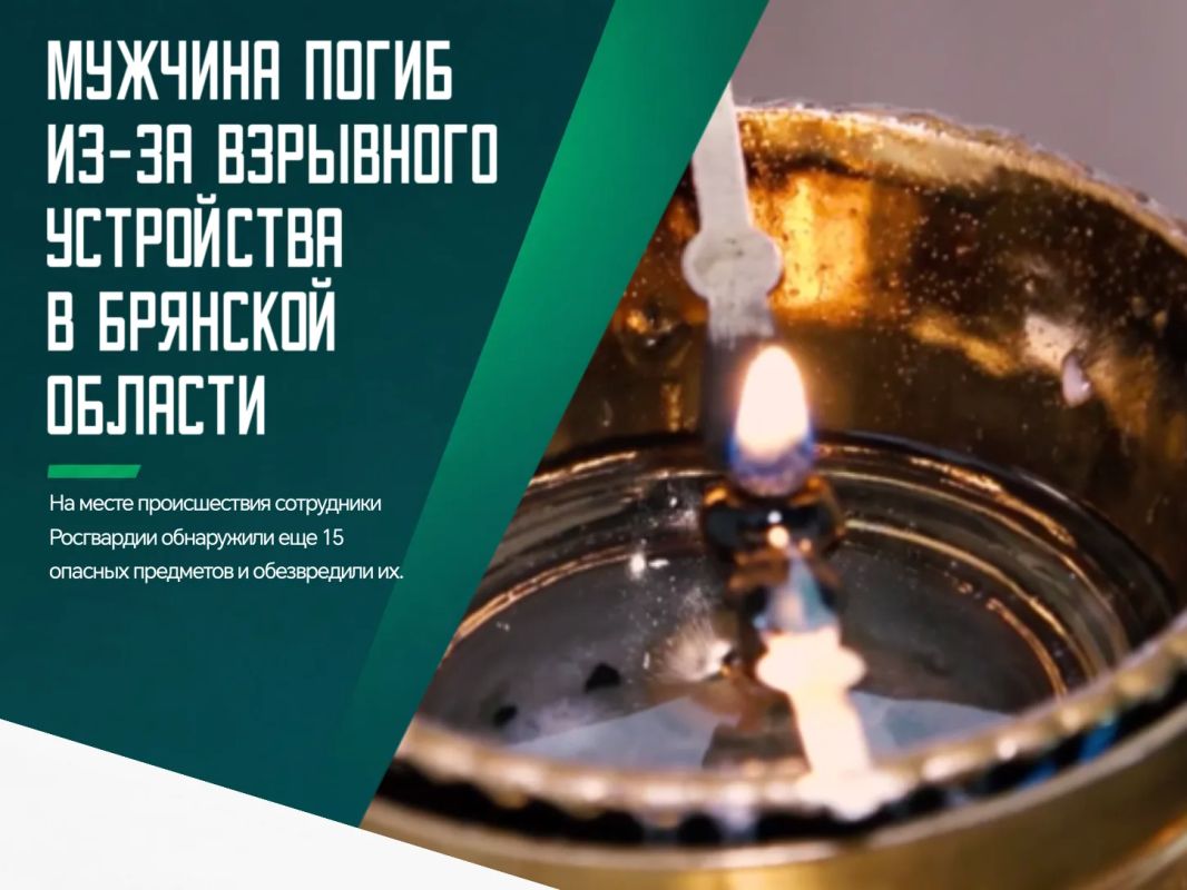 Трагический случай произошел в Брянской области - мужчина погиб после того, как наступил на взрывное устройство