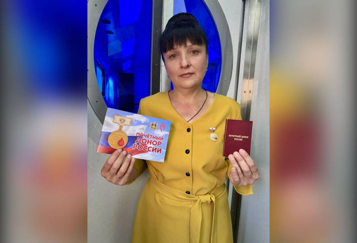 Жительнице Клинцов присвоили звание «Почетный донор России»