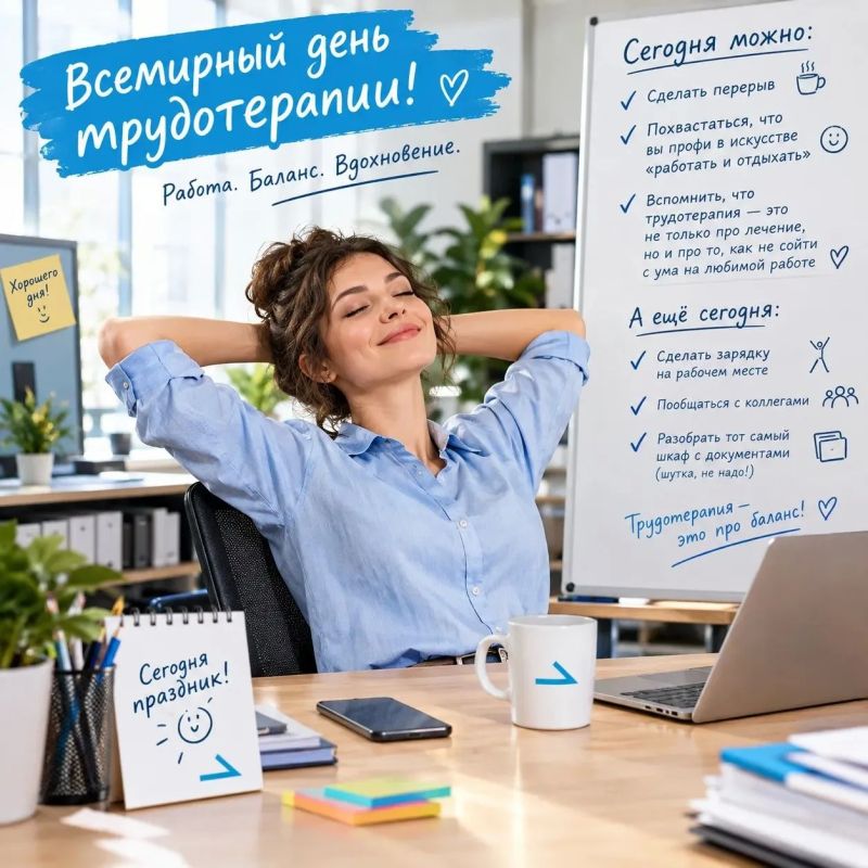 Знаете, какой сегодня день? А то! Всемирный день трудотерапии